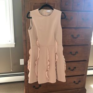 Red Valentino Pastel Pink Ruffle Front Dress